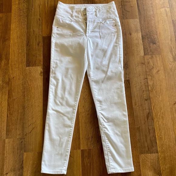 High Waisted White Tinseltown Skinny Jeans size 5 - Picture 2 of 5
